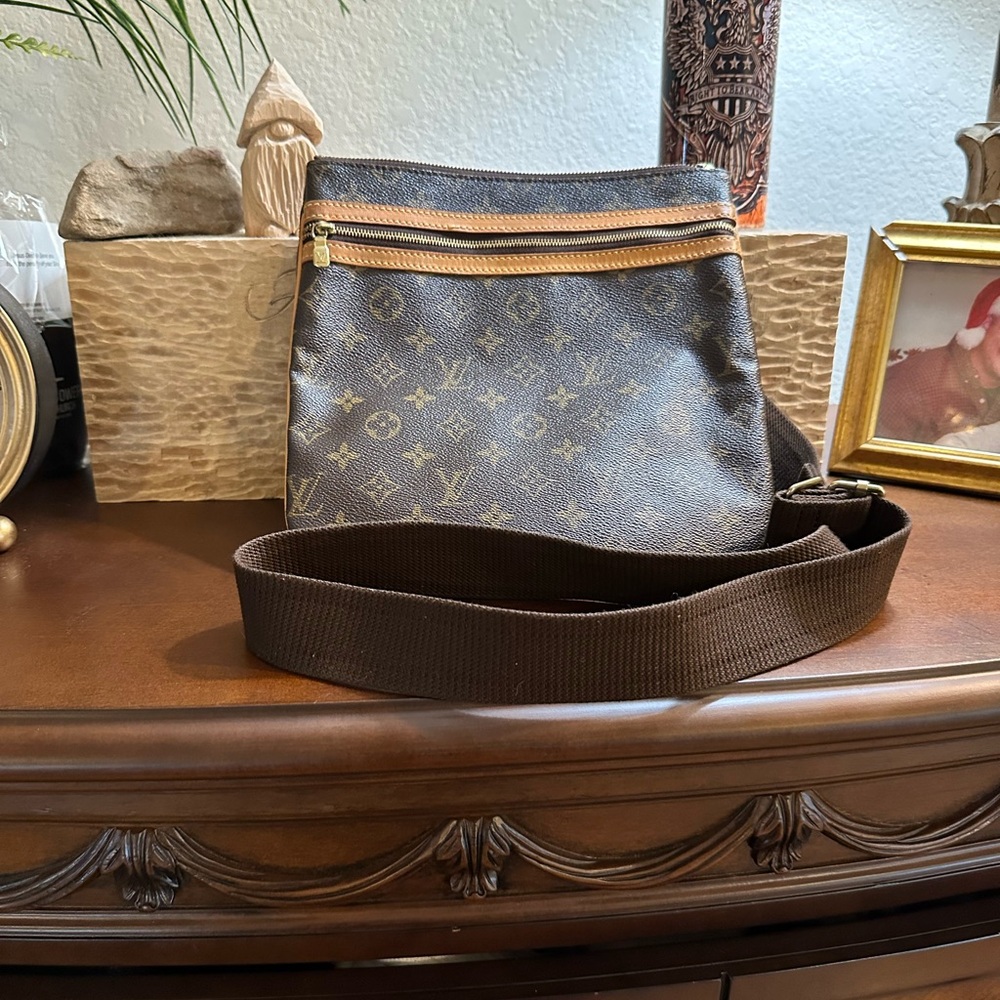 Louis Vuitton Brown Monogram Crossbody Bag